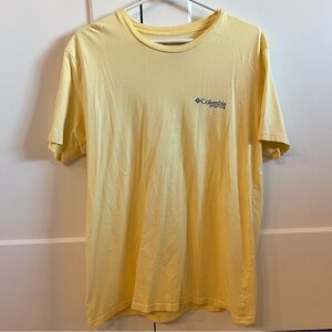 Columbia Men's Soft Yellow Tee